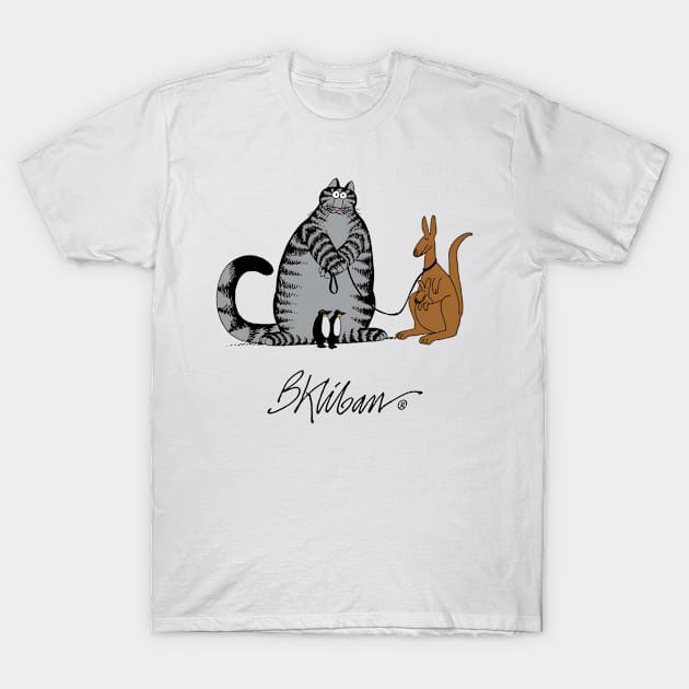 B kliban - cat leading a kangaroo T-Shirt by audrinadelvin